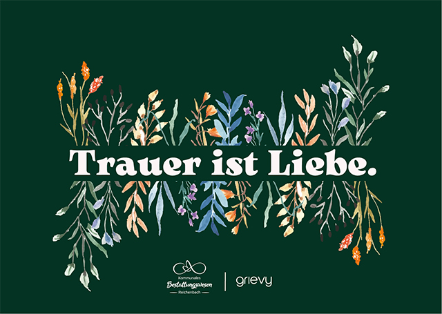 Postkard: Trauer ist Liebe
